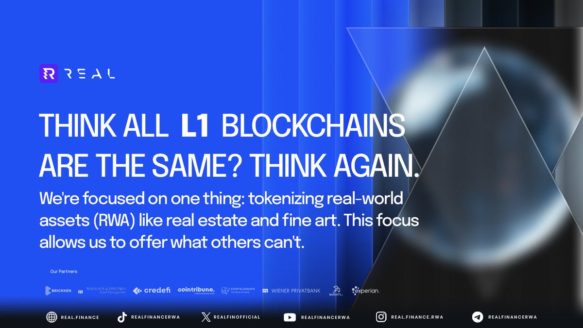 GuyRealFin's tweet photo. 🚀💥 @RealFinOfficial is straight-up CRUSHING the RWA game! 🌟 First fully decentralized L1 blockchain tokenizing real-world assets like a boss - permissionless, unstoppable, and primed for MASSIVE adoption! 📈💰 If you’re not in yet, what are you waiting for? The future of finance is HERE, and it’s BULLISH AF! 🐂🔥 #RealFin #RWA #CryptoRevolution