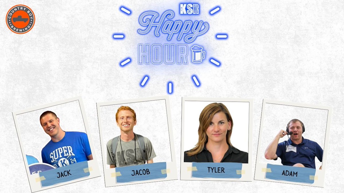 It's nice outside, and there's Kentucky Basketball to talk about. Let's do that at 4 PM ET on a new KSR Happy Hour. 

Put the <a href="/CountryBoyBrew/">The Country Boys</a> on ice and we'll see you there. 🍻

LIVE AT 4PM: youtube.com/live/glv4LAfnF…