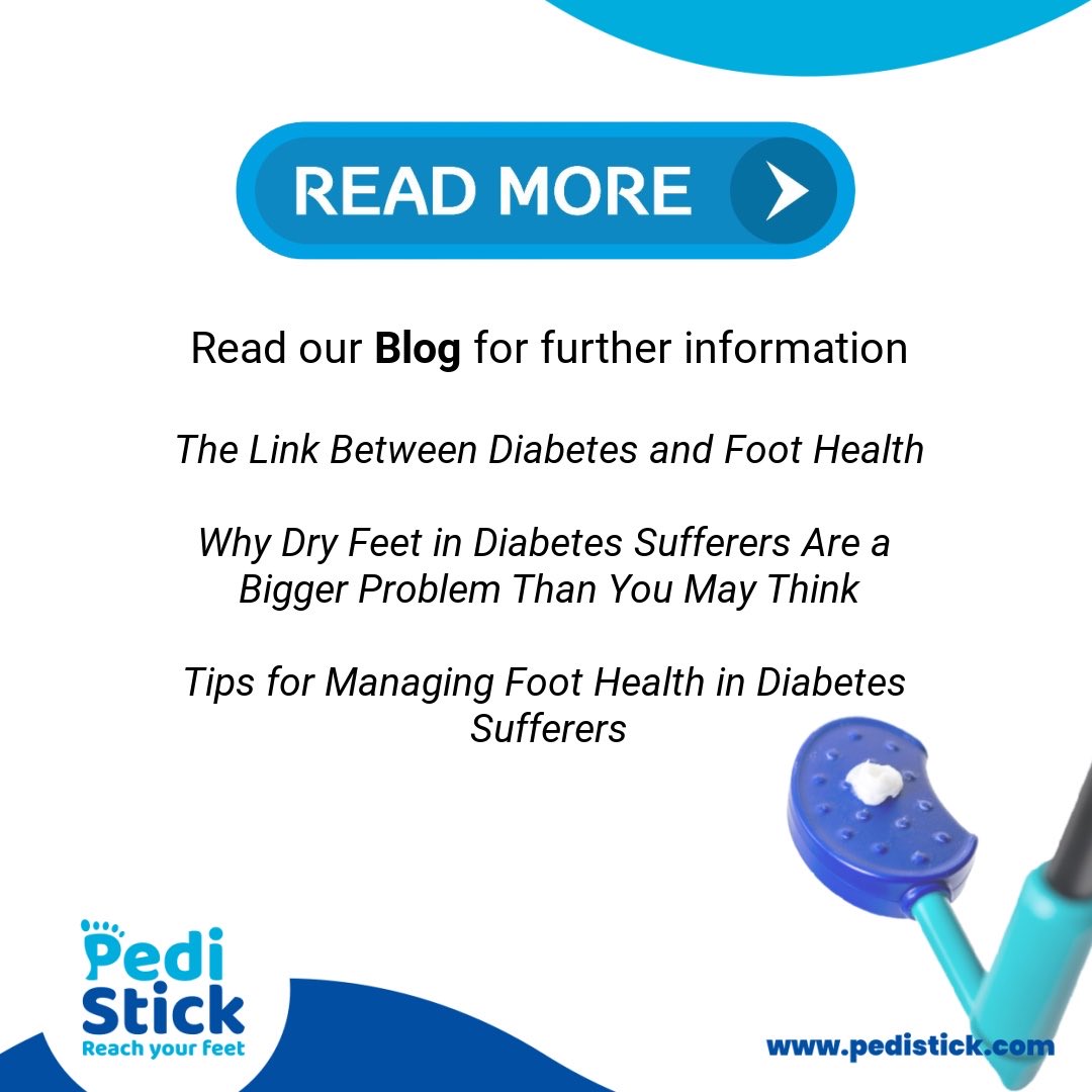 PediStick's tweet photo. How Diabetes Can Worsen Foot Health: Here’s What You Need to Know

Read the full blog at: https://t.co/trELQ1DTg7
@Diabetescouk 
#Reachyourfeet #PediStick #Cream #Health #Feet #Diabetes #Podiatry #foothealth 
#mobility #dryskin #lotionapplicator 
#longhandle #creamapplicator https://t.co/aNKrHmCyvH