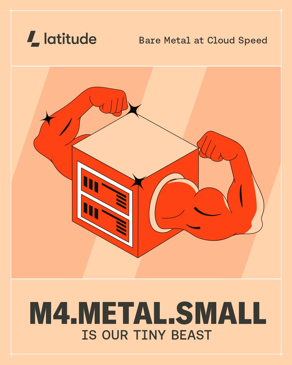 Meet the m4.metal.small, the newest addition to our Gen 4 lineup. 
🧵A thread: