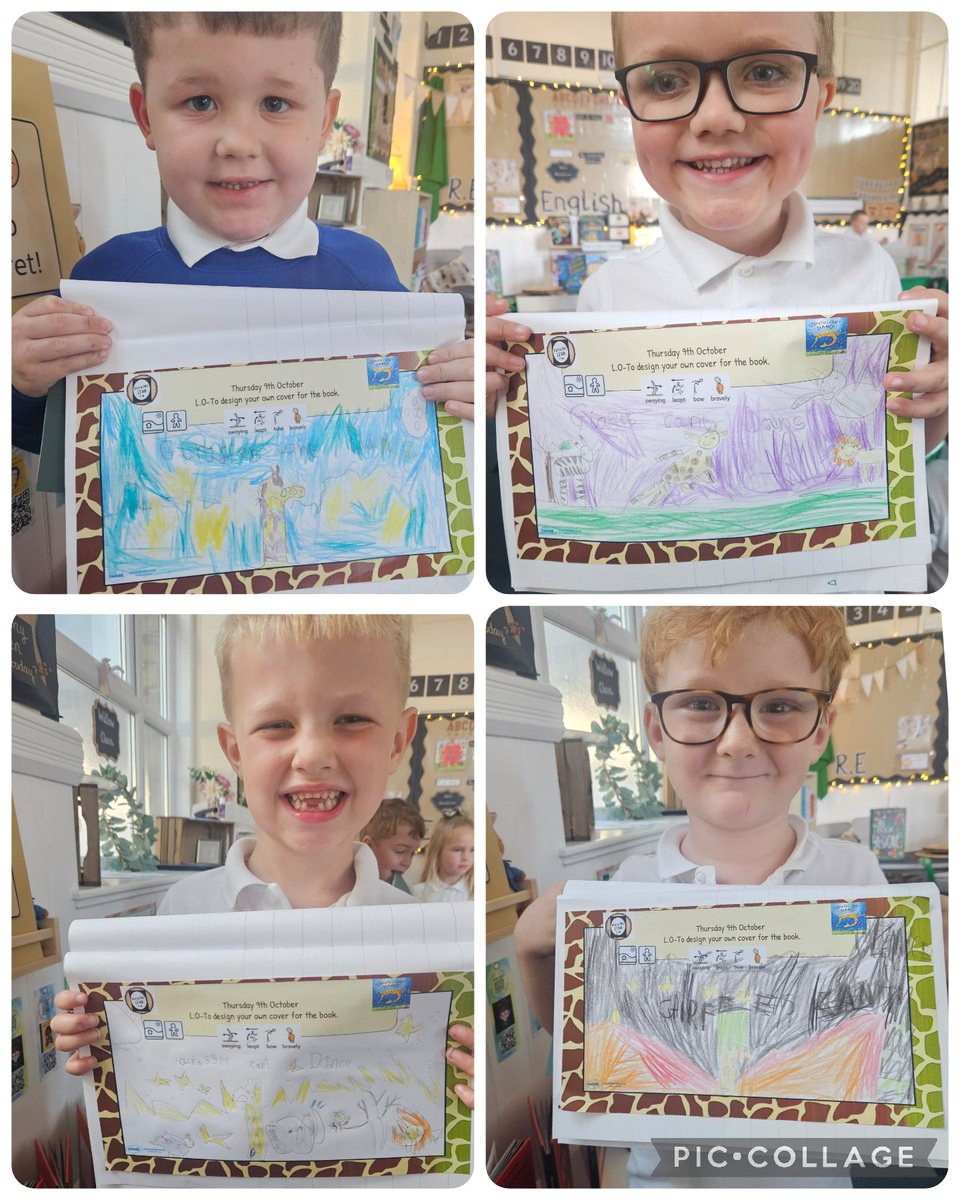 stjosephskly's tweet photo. This morning in Drawing Club, Willow Class listened to Giraffes Canβt Dance and designed their own front covers.π¦π¦#SJKenglish #WillowClass https://t.co/Q7qsLnJ74T
