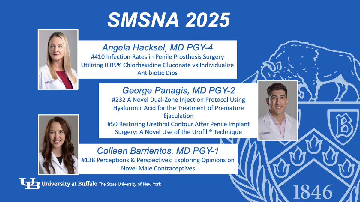 DrMBrennan's tweet photo. @SMSNA_ORG 2025 has kicked off and our team is geared up for some great talks. Please stop by and say hello! @UBUrology #MensHealth #IPP #UroSoMe https://t.co/7104kjqaOo