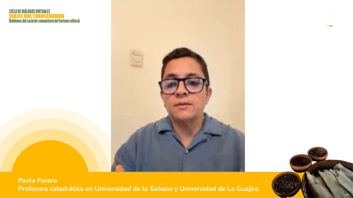 mincultura's tweet photo. Durante el cuarto diálogo del ciclo #ViajesQueTransforman, reflexionamos sobre los retos y alternativas para que las ganancias del turismo se repartan de manera justa, fortaleciendo economías locales y evitando la concentración de recursos. 🤌🏼

“Las comunidades tienen todo el derecho a ganar, a poner precio justo a su trabajo y a sostener sus emprendimientos en el tiempo. La sostenibilidad comienza cuando una comunidad entiende que su conocimiento, su tiempo y su trabajo tienen valor. El turismo cultural de base comunitaria no se mide solo en dinero, sino en equidad, cooperación y sostenibilidad”; dijo Paola Forero, profesora de la Universidad de La Sabana y Universidad de La Guajira.