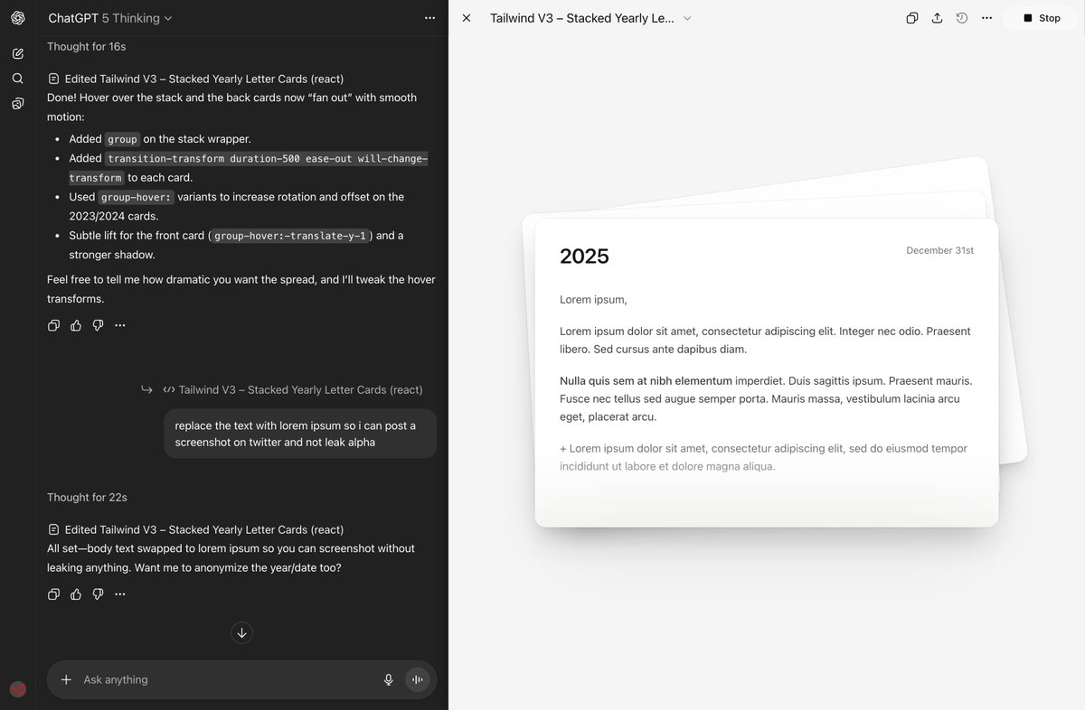 oh shit. chatgpt now has code preview mode. RIP v0