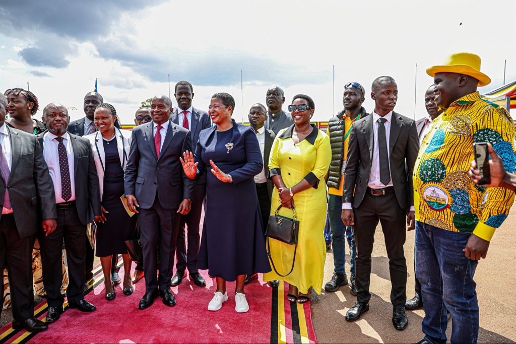 H.E. Prof. Kithure Kindiki, Deputy President of the Republic of Kenya, arrived in Uganda this morning to join H.E. Yoweri Museveni, President of the Republic of Uganda for the 63rd Independence Day celebrations at Kololo Grounds, Kampala.