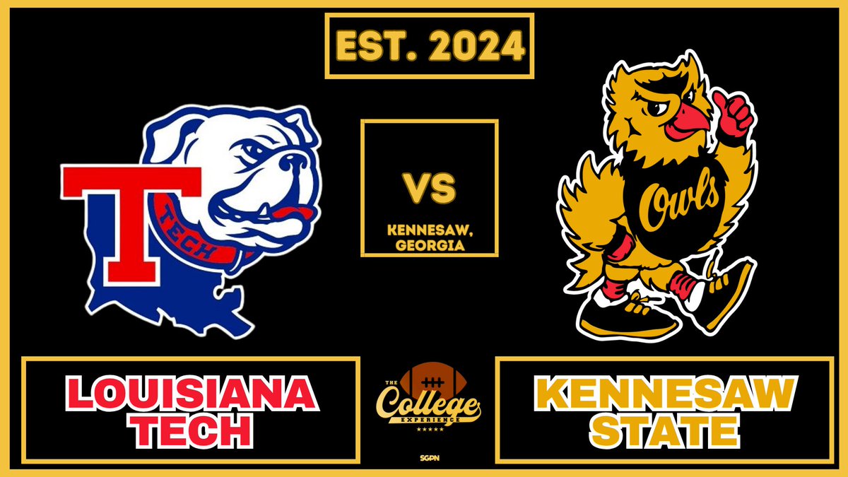 TCEonSGPN's tweet image. We got a very underrated #CUSA game tonight that could have major implications on the CUSA Championship tonight.
Who you got?
#LouisianaTech #LaTech #KennesawState #Kennesaw