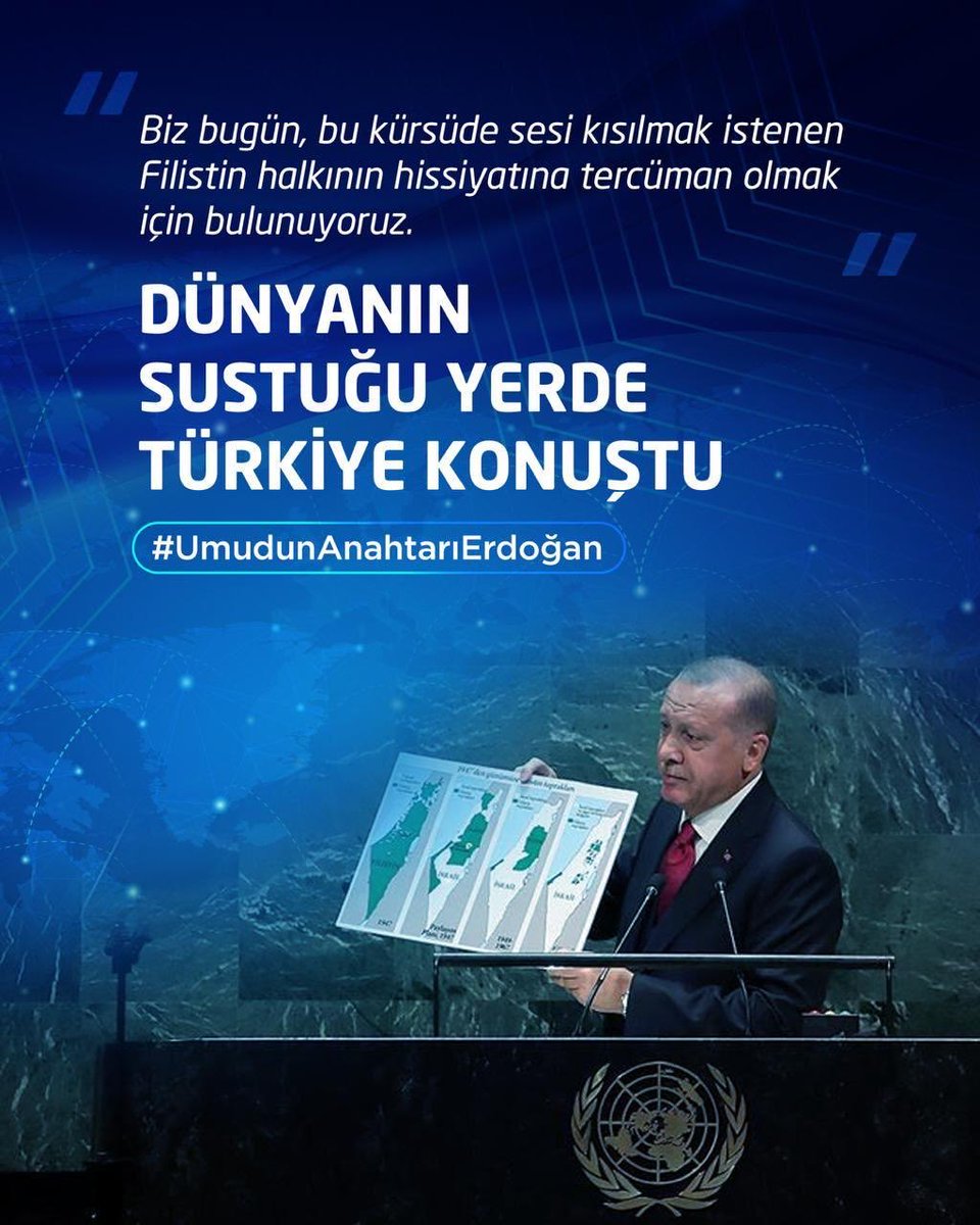Dünyanın sustuğu yerde Türkiye konuştu. #UmudunAnahtarıErdoğan