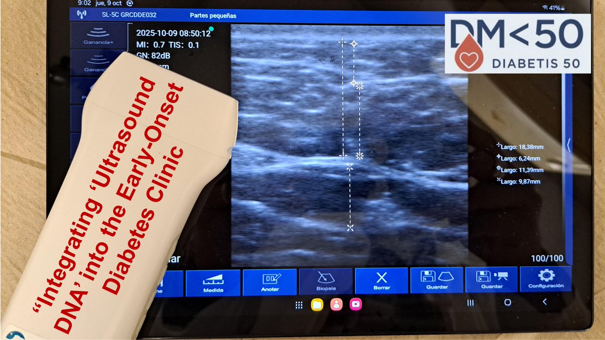 albertlecube's tweet photo. 🌈Trabajamos para mejorar la asistencia a los pacientes con DM tipo 2 de inicio precoz: ya evaluamos las capas de grasa abdominal de forma rutinaria.
🌈Y pronto añadiremos su biopsia. @vallhebron @sociedadSEEN @SEDiabetes @SociedadSeedo
#GraciasProfes
🌈Y mucho más en mente. https://t.co/Z42hSJuZ8N
