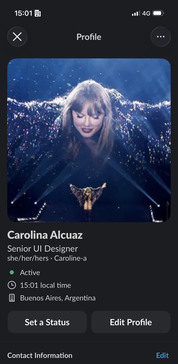 Y esta es mi foto que perdurará por siempre en el slack de mi (ahora ex) laburo - goodnight!