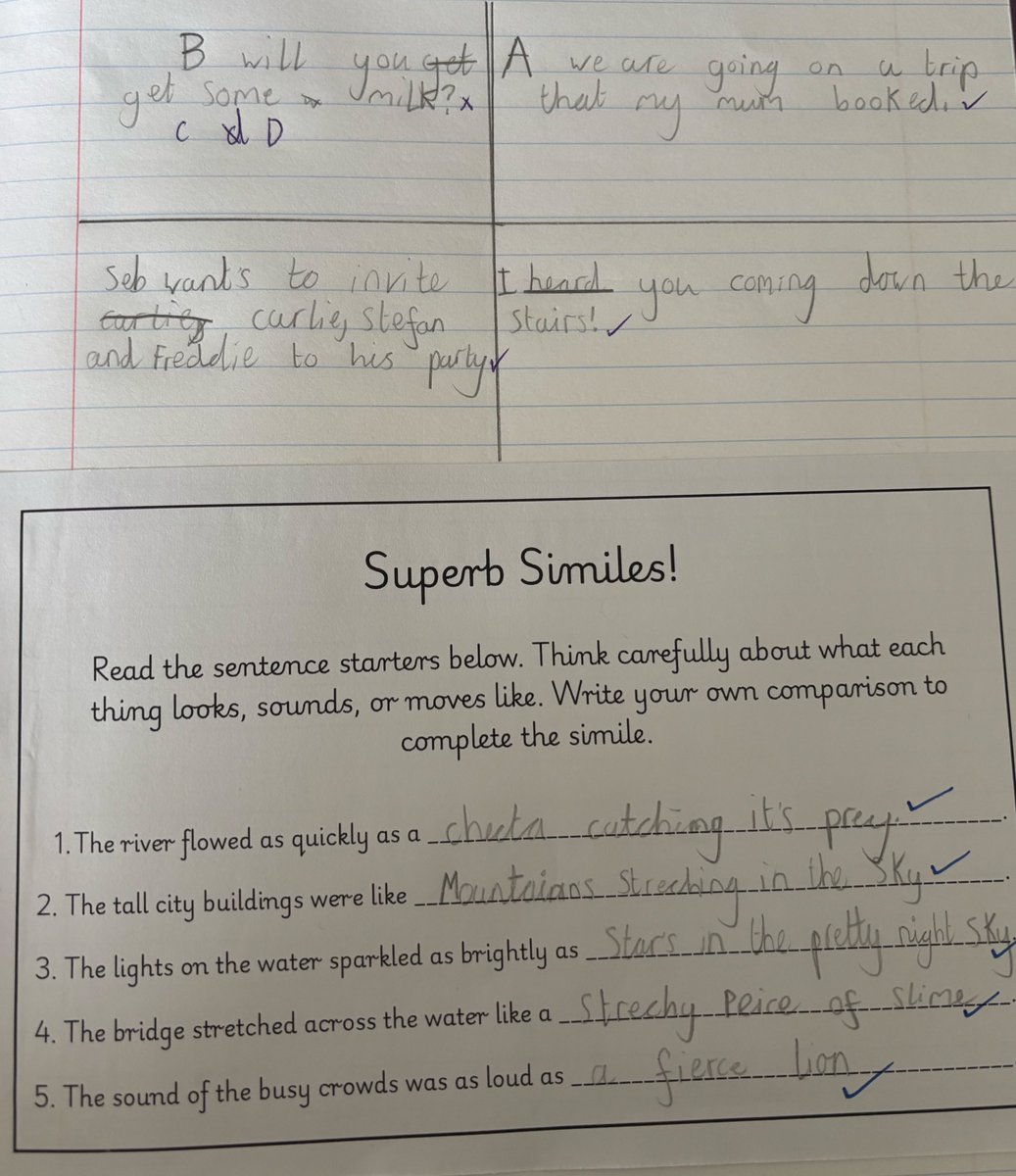 We had a busy morning, subtracting 4digit numbers with exchanges and writing super similes! <a href="/PrimaryGreat/">Great Coates Primary</a>