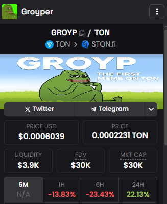fortune__ton's tweet image. $GROYPER ON TON

First-ever memecoin launched on the $TON chain.

Out of all the relevant Groypers on other chains like $ETH and $SOL, the oldest remains on $TON. Matt Furie made Groyper as a "Fat Pepe", Pepe's narrative is super strong on $TON now with Plush Pepe's and Gift in…