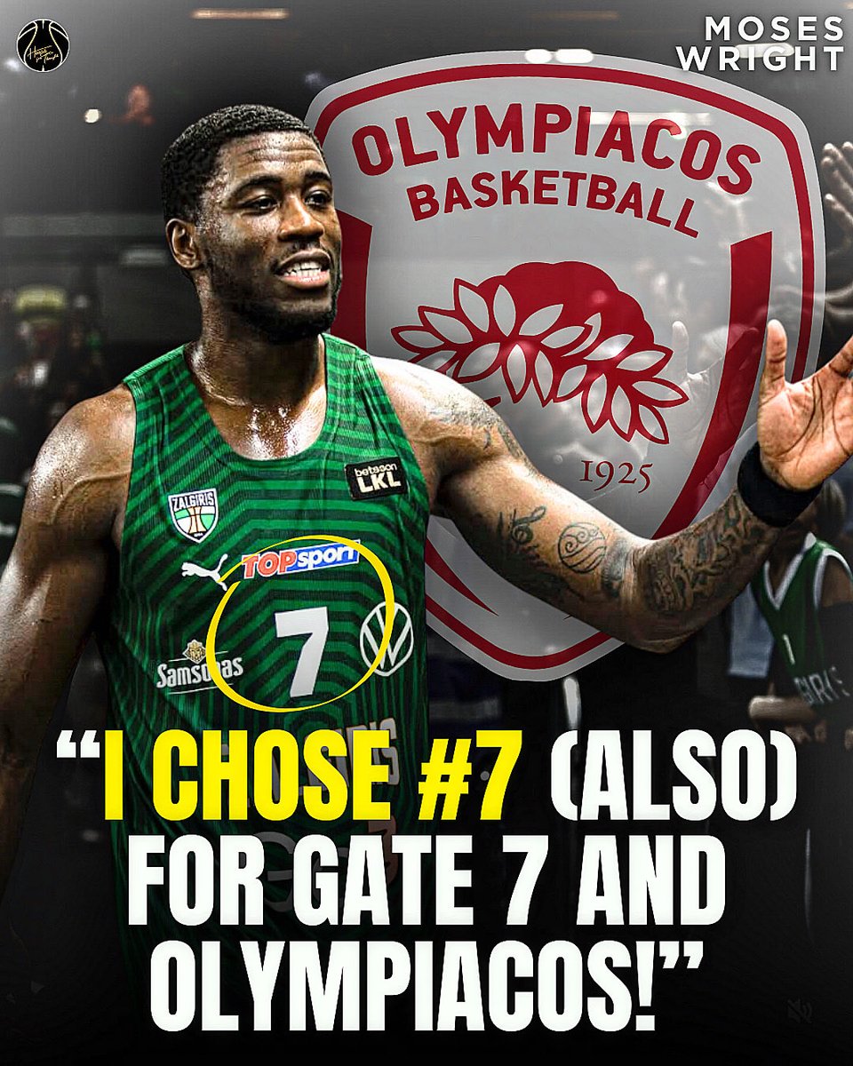 hoopsfthoughtgr's tweet image. Moses Wright and the number 7 👀

#hoopsforthoughtgr #wright #olympiacosbc #euroleague #zalgiris #kaunas #greece #paobc
