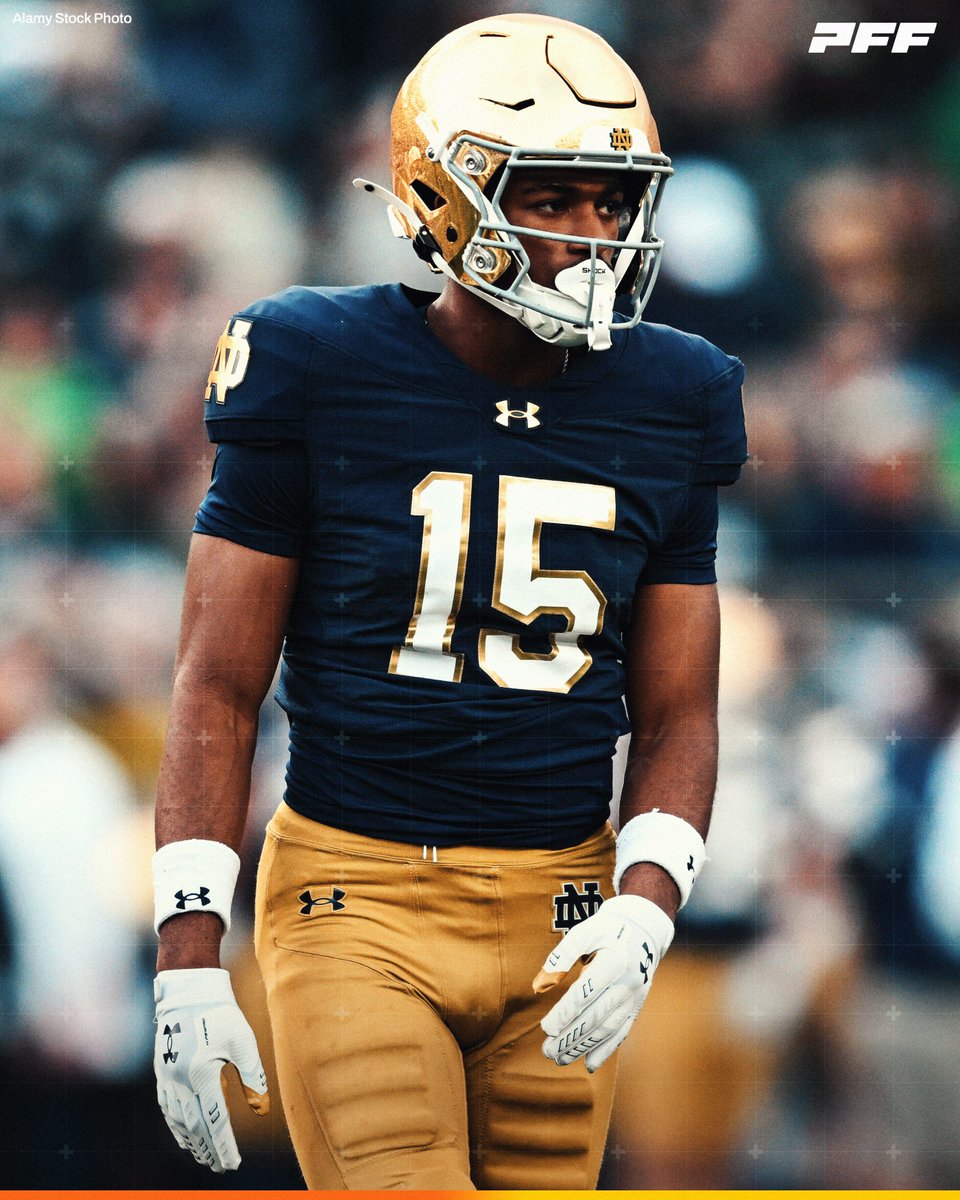 PFF College (@pff_college) on Twitter photo Highest Graded Cornerback in Man Coverage:
☘️Leonard Moore, Notre Dame: 91.5
<a href="/NDFootball/">Notre Dame Football</a> Highest Graded Cornerback in Man Coverage:
☘️Leonard Moore, Notre Dame: 91.5
<a href="/NDFootball/">Notre Dame Football</a>