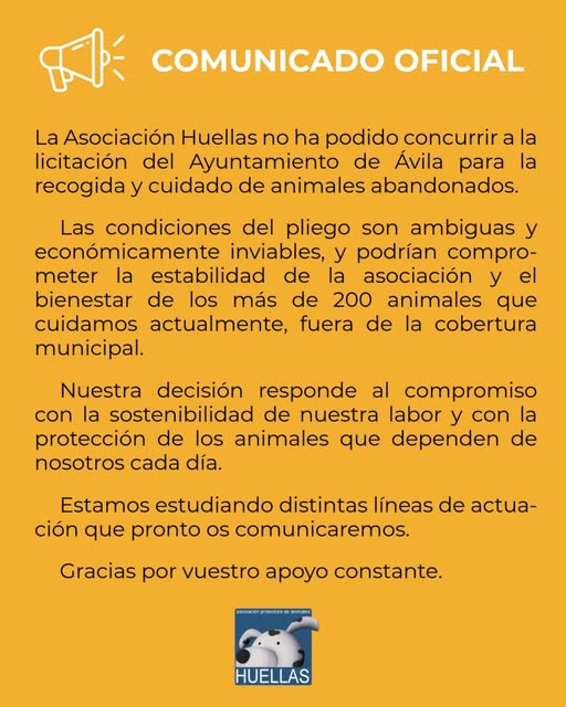 Huellas Protectora (@huellasavila) on Twitter photo 