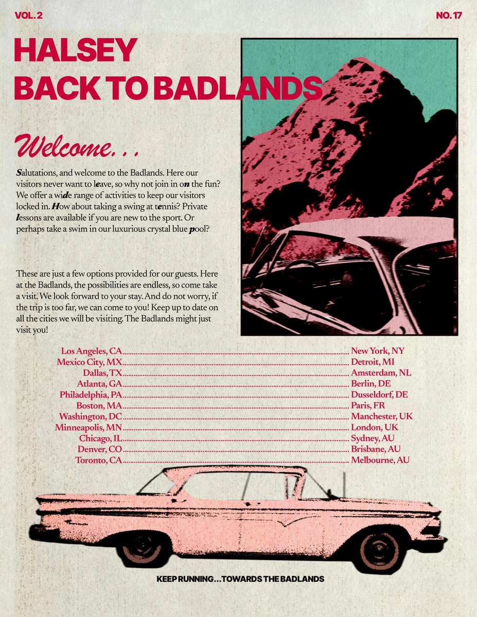 difficltgrownup's tweet image. Did I spend my afternoon making a tour poster? Yes. Yes i did. But I'm too excited! #backtobadlandstour