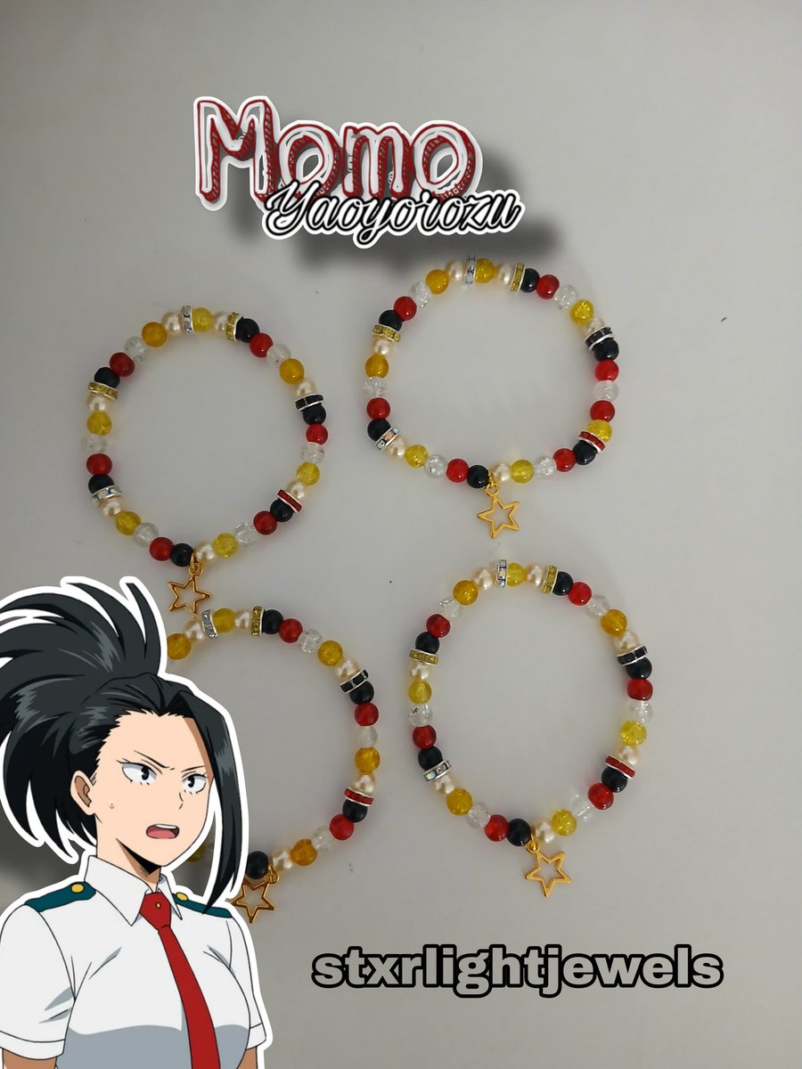 stxrlightjewels's tweet photo. The last girl in class 1a is now finished. She's definitely one of my favourites
Anime: My Hero Academia
Character: Momo Yaoyorozu
#mhatwt #bnhatwt #MyHeroAcademia #MomoYaoyorozu #creati #creaty #anitwt #bracelets #jewellery #jewelry #custom #handmade https://t.co/ulhX8X95Kh