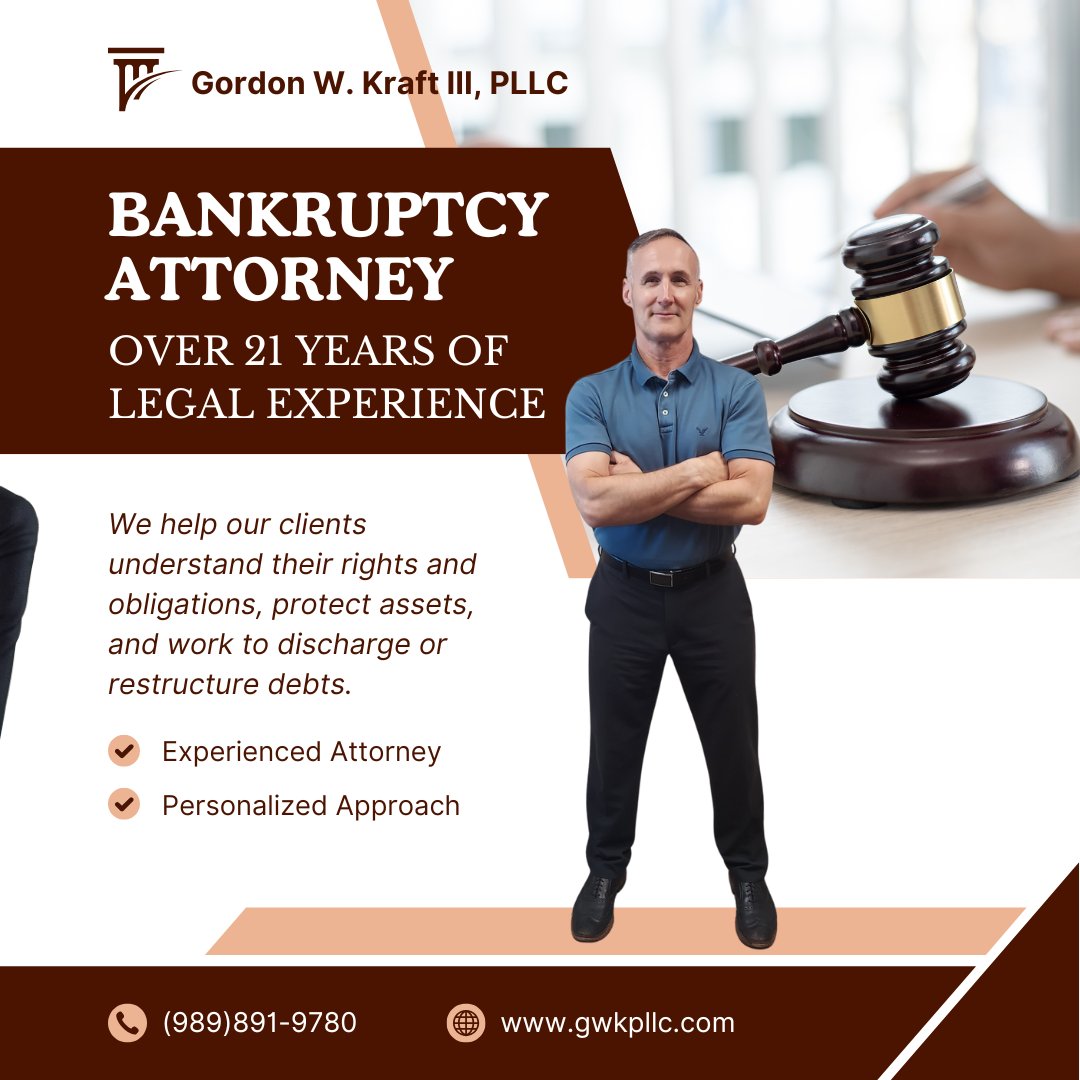 gwkpllc's tweet photo. My firm is a Debt Relief Agency, and we proudly help people file for bankruptcy relief under the U.S. Bankruptcy Code. Call (989)891-9780 ,or reach us at https://t.co/waLV599EQx
#michiganbankruptcyattorney #freshstart #gwkpllc https://t.co/Lhohhxxjys