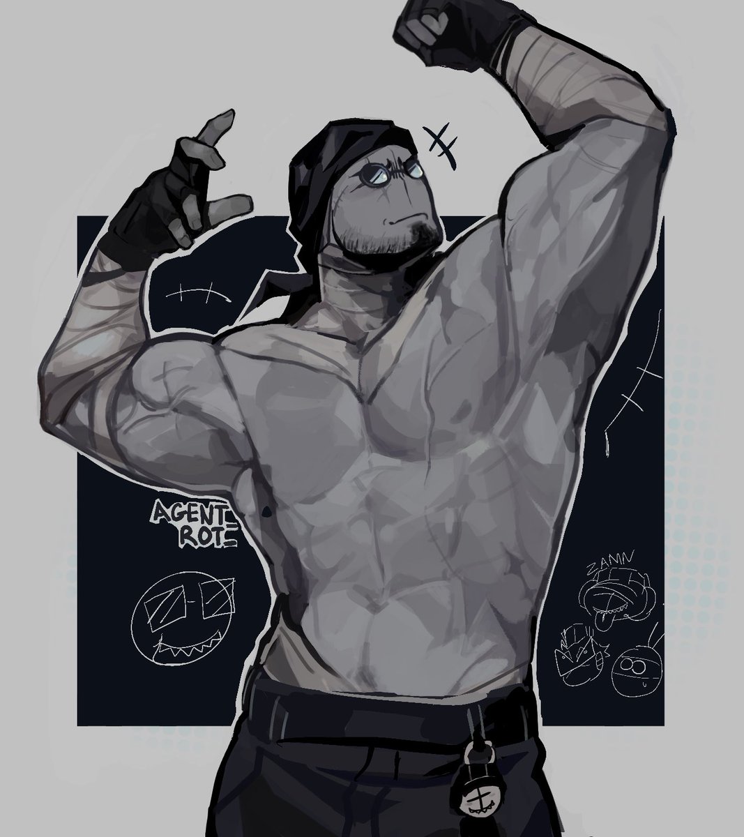 Agent_Rot_'s tweet image. lelele redraw of an older piece