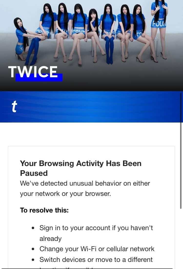 Kyuki619's tweet image. Reason why I can&apos;t get my ticket, @Ticketmaster please fix this! I did nothing wrong