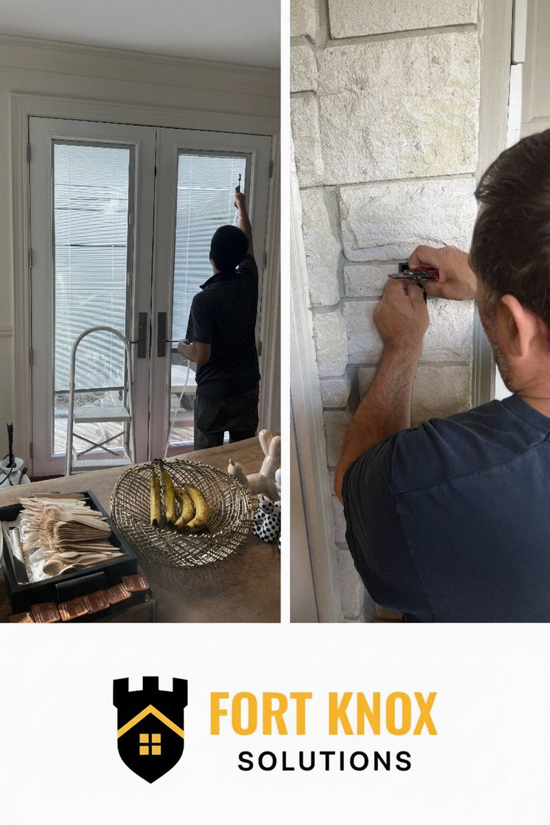 fortknoxsolutio's tweet image. Behind the scenes at Fort Knox Solutions!
Installing security film &amp;amp; reinforced doors to protect Toronto homes. 
Because safety starts with the details.
#TorontoHomeSecurity #FortKnoxSolutions