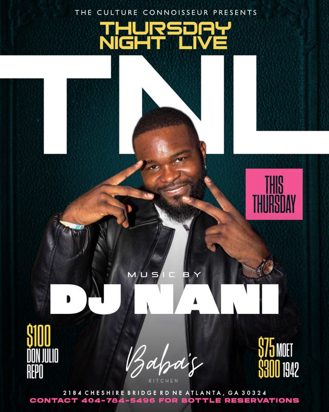 Pull up on me for some vibes Tonight at <a href="/babaskitchenatl/">Babas Kitchen</a> located 2814 Cheshire Bridge Rd., Atlanta, Ga.  We got the best deals &amp; best vibes in Atlanta .. text 404.784.5496 to place your reservations before it sells out!