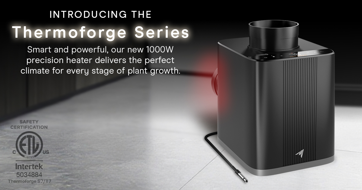 AcInfinityInc's tweet image. Introducing the New Thermoforge Series 🍃🔥

✅ The Thermoforge T7 is an AI-driven VPD heater designed for growers who want smart, standalone climate control. Its onboard AI monitors your environment, predicts temperature shifts, and automatically adjusts heat or cool air levels…