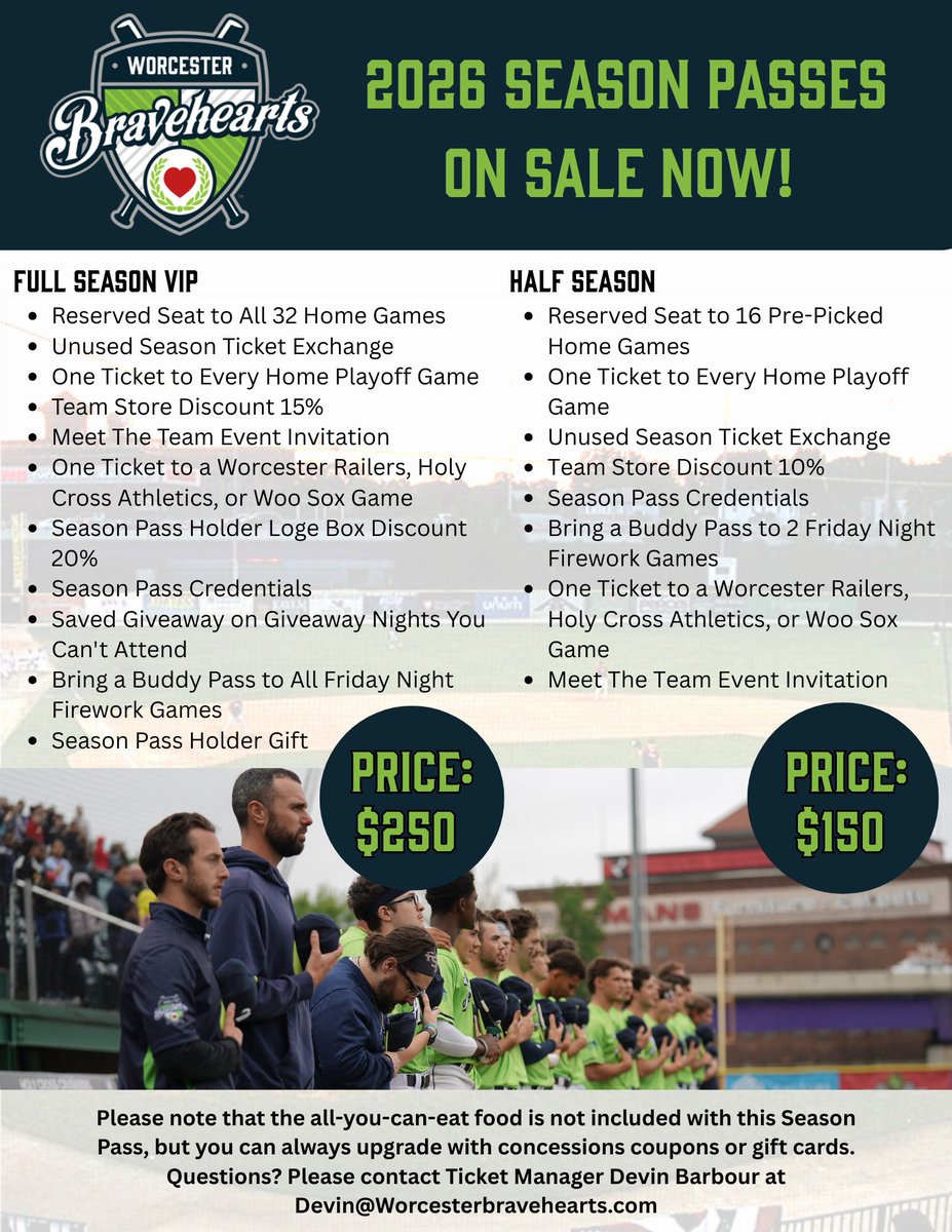 Worcester Bravehearts💚⚾ tweet media