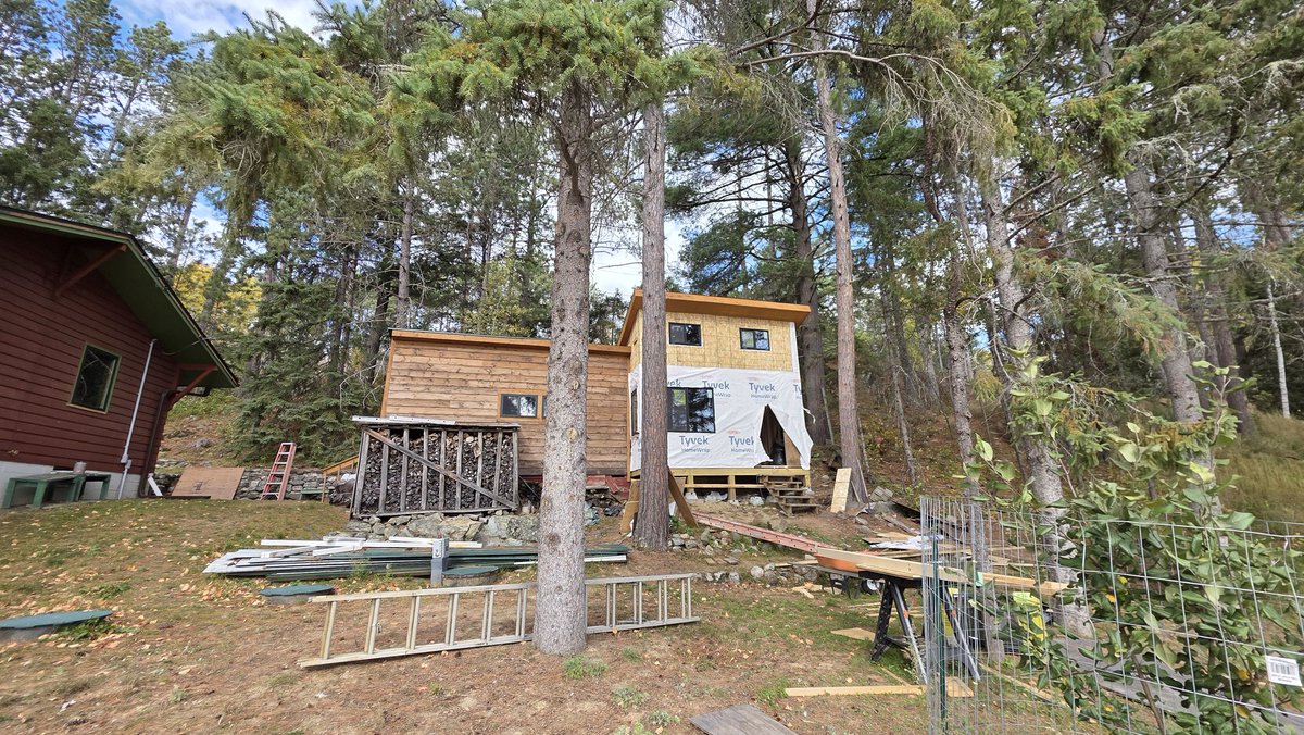 Today I worked on some sort of structure while I'm up at the family compound.