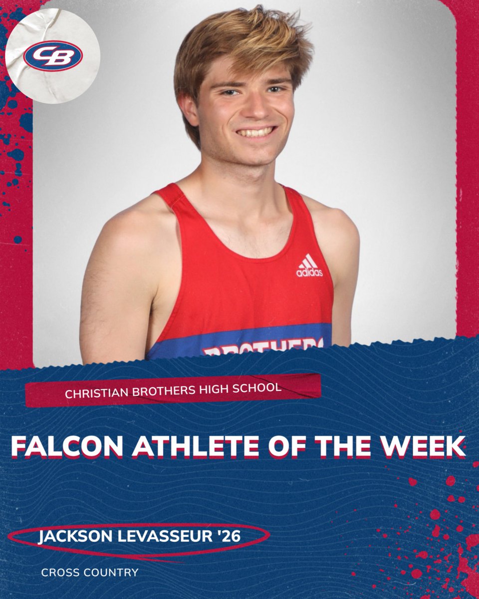 CONGRATULATIONS to Jackson Levasseur '26 on being named Falcon of the Week. (Week ending 10/4/25)
