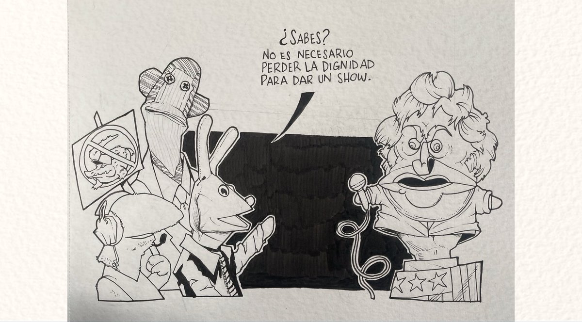 Hablando de marionetas… hay de marionetas a marionetas. 
Unas pusieron en alto a Chile y LATAM, la otra le está entregando Argentina a los gringos.
Colaboración en <a href="/diario_red_lat_/">Diario Red - América Latina</a> 
Viva @31minutos 
#31minutos #milei