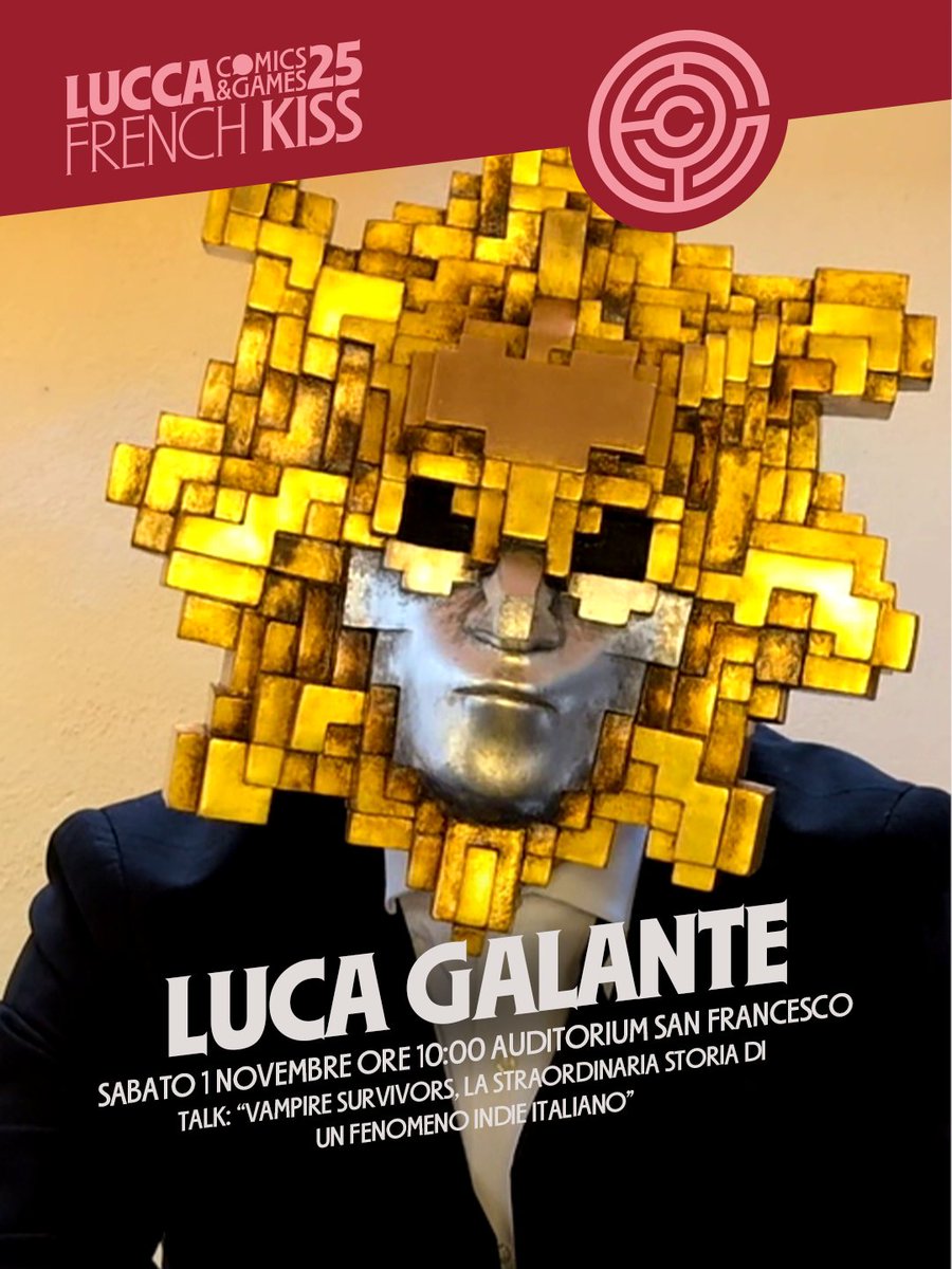 (segue)*Auditorium San Francesco → il 1° novembre alle ore 10:00 talk “Luca Galante - Vampire Survivors: la straordinaria storia di un fenomeno indie italiano” (modera <a href="/andymonza/">Andrea Porta</a> )
Ci vediamo in game (e in città).