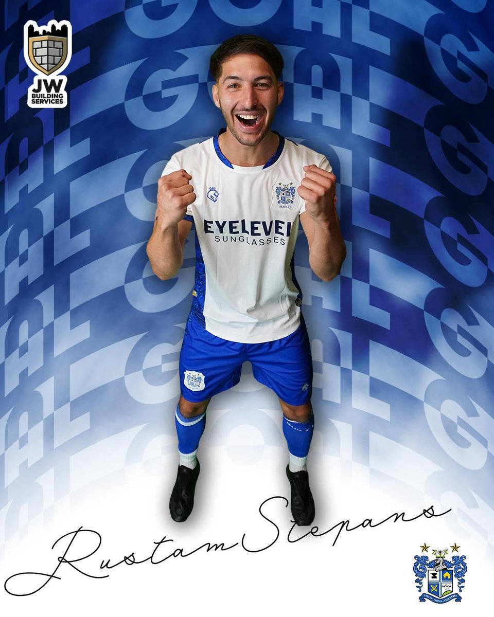 buryfcofficial's tweet photo. ��� JW Building Services x Rustam Stepans

Big thanks to @JWBuildingBury   for sponsoring Rusty for the season. 

Player sponsorships are now available for just £100 + VAT - contact commercial@buryfc.co.uk for more information. 

#BuryFC | #bfc140 https://t.co/iDpHZoDErm