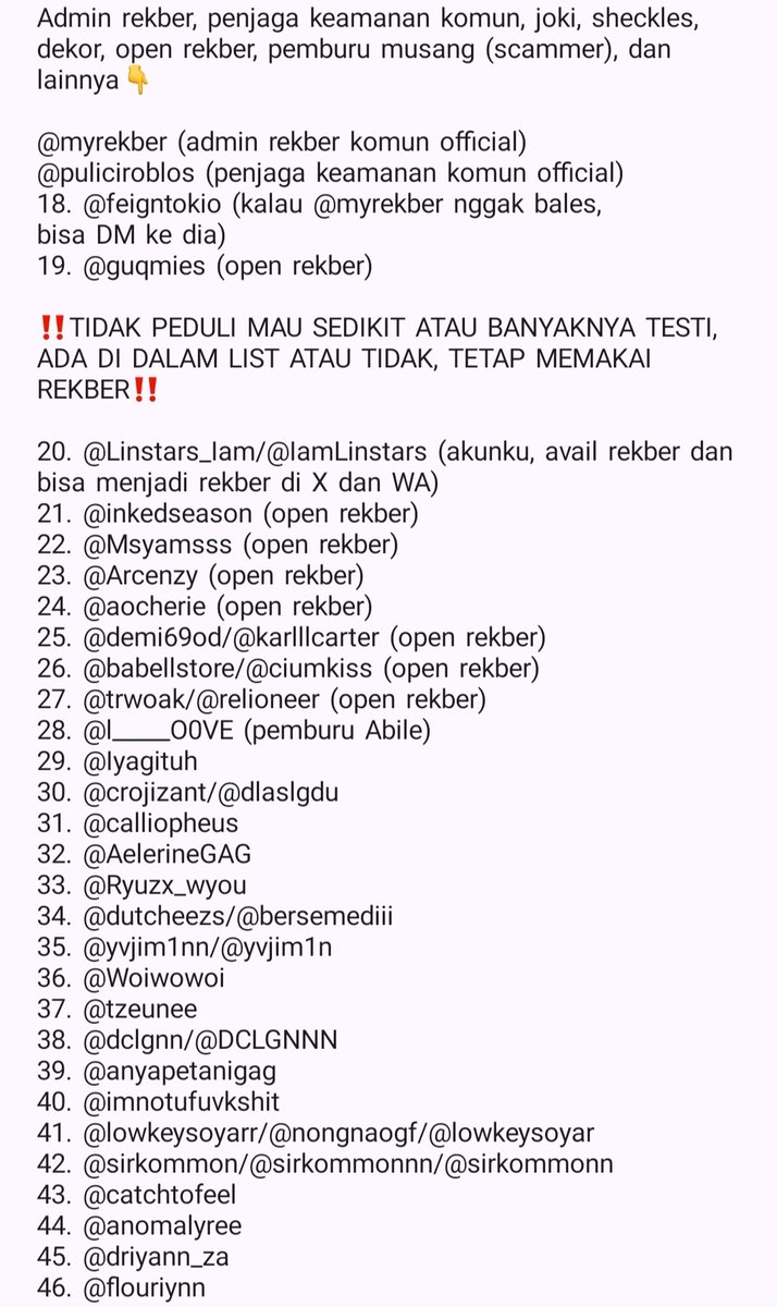 OPEN REKBER/MM | Iam Linstars tweet media