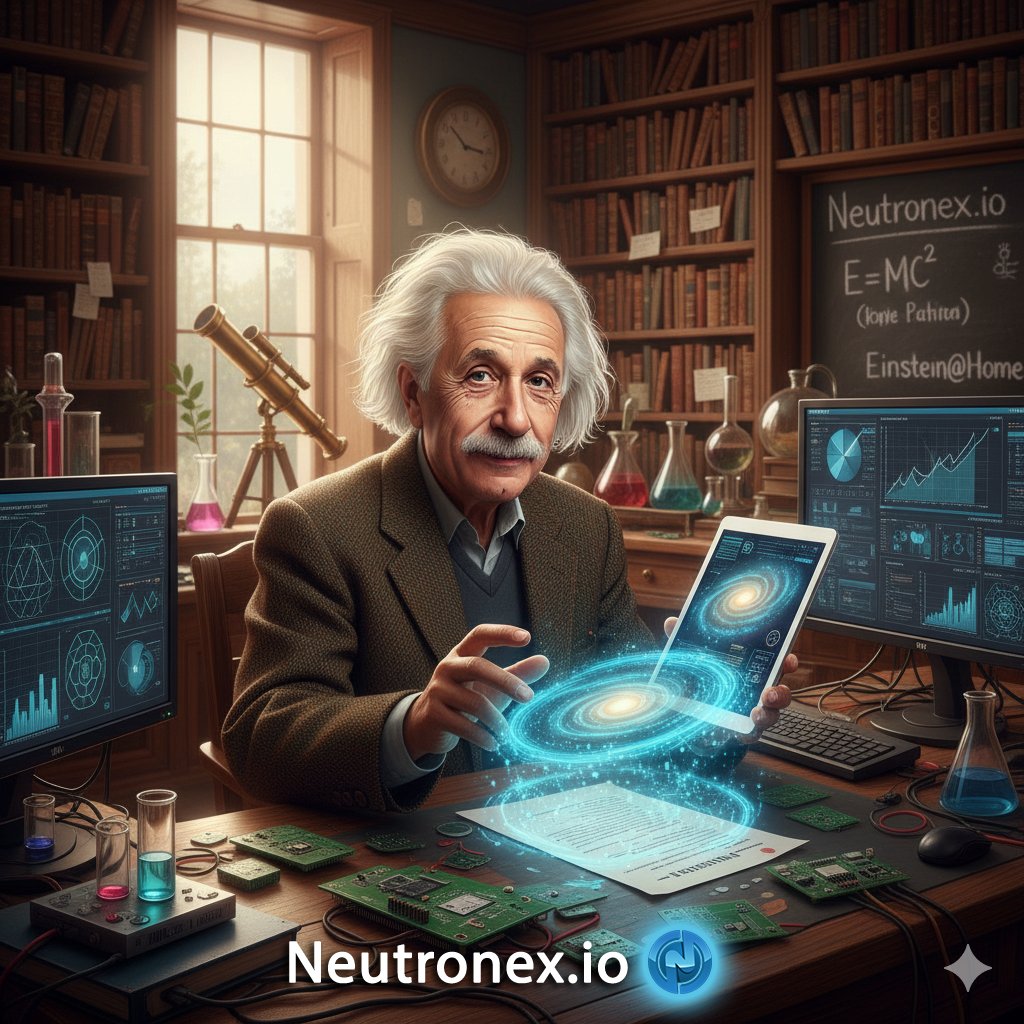 Ever wanted to contribute to science, like searching for gravitational waves in space? With #Neutronex, your idle computer helps power #EinsteinAtHome and you earn $NTRX tokens for your efforts! Be a citizen scientist, advance discovery, &amp; get rewarded! <a href="/Neutronexio/">Neutronex</a> #DeSci #BOINC