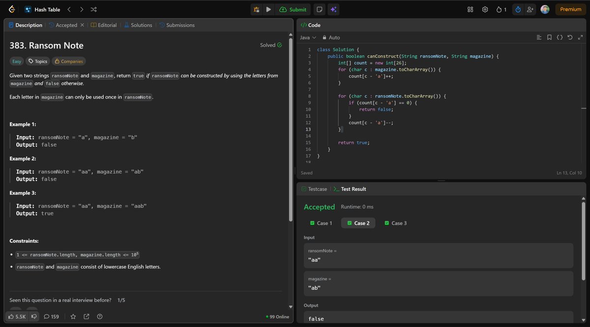 madhavtiwari24's tweet image. Day 162 of #365DaysOfLeetCode ✅Just solved LeetCode problem No.  517! Let’s keep pushing!📷#LeetCode #CodingChallenge #ProblemSolving