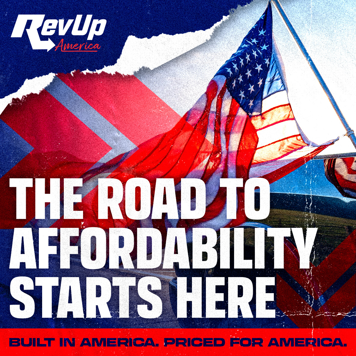 RevUpAmerica's tweet photo. Every family deserves access to safe, reliable, and affordable vehicles. Costly regulations and government mandates are putting that out of reach. 

RevUp America is standing up for drivers, working to lower costs and protect the future of U.S.-built cars https://t.co/xtxYpu5HfQ