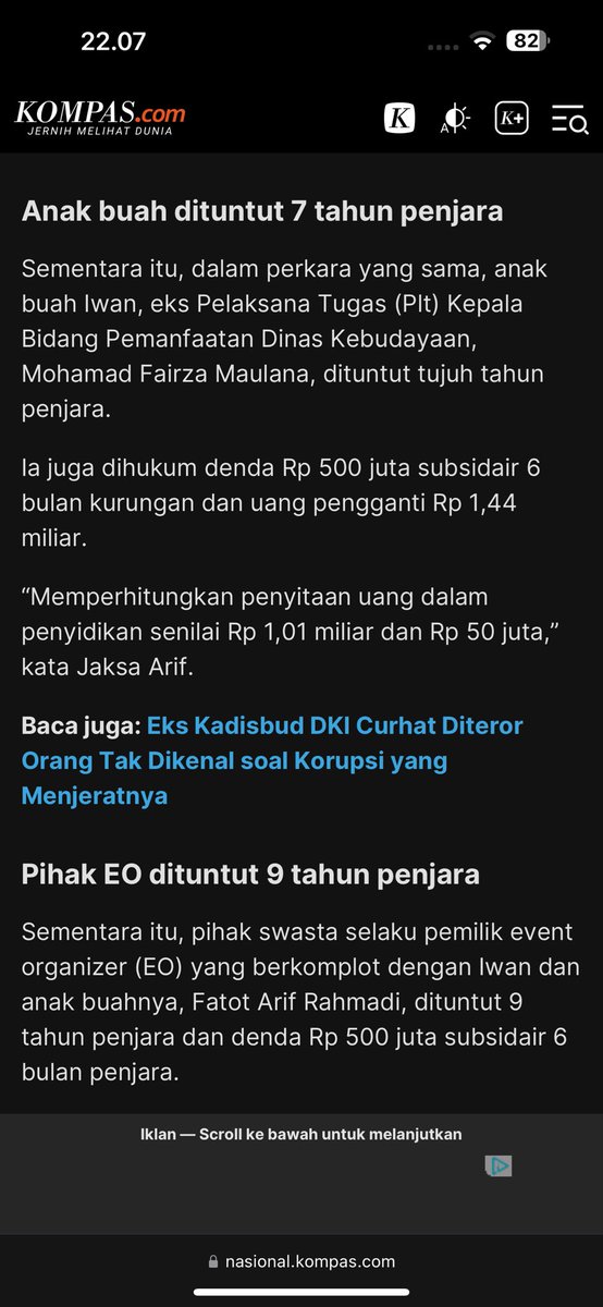 Mamam nih Iwan eks Kadisbud Jakarta!!!