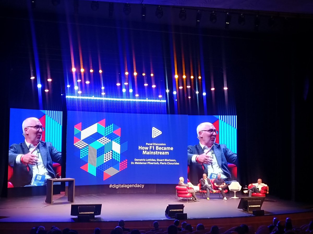 #DigitalAgenda #Cyprus
1/2
How F1 became Mainstream 
Stuart Morrison
Dr. Waldemar Pfoertsch
Prof. Pieris Chourides <a href="/EuropeanUniCy/">EUC</a>