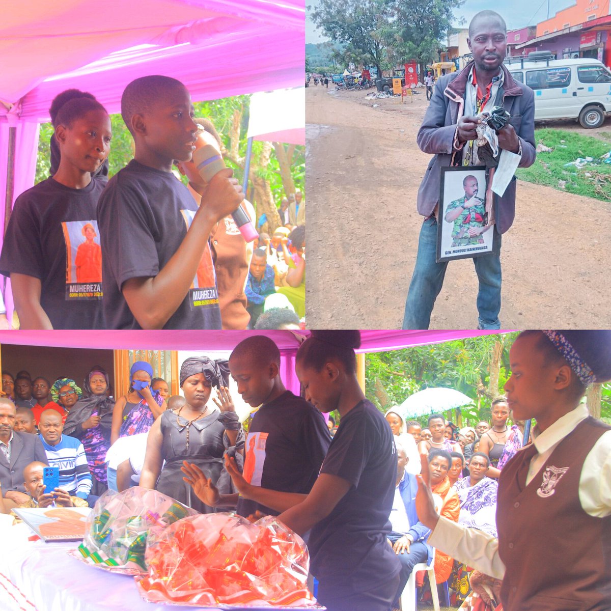 Though some people used to look at him as a mad man, I have been looking at my Dad as a gentle man.  He would get time for school visit,  sit in compoud and  talk sense to me in issues concerning life says Kelvin  while trying to eulogize his late Dad  Alex 💔