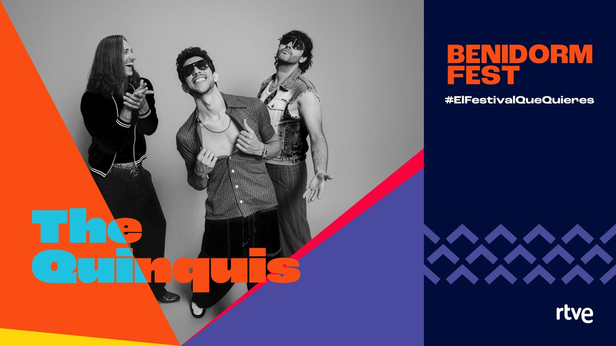 The Quinquis llega al #BenidormFest2026 😎

Aportan una visión propia de la música de raíz, reivindicando la cultura de barrio desde la pista de baile. 

#BenidormFest #ElFestivalQueQuieres

rtve.es/n/16763416