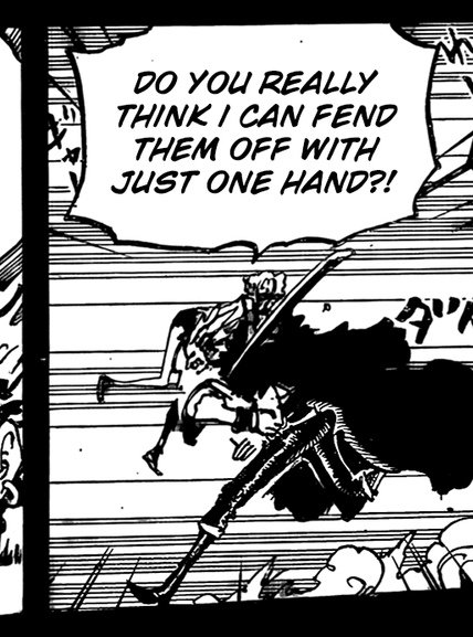 Valfuric_'s tweet photo. #ONEPIECE1162 
Rocks can't fend them off with One Hand? 
SHANKS upscale https://t.co/RXYZiT5FsG