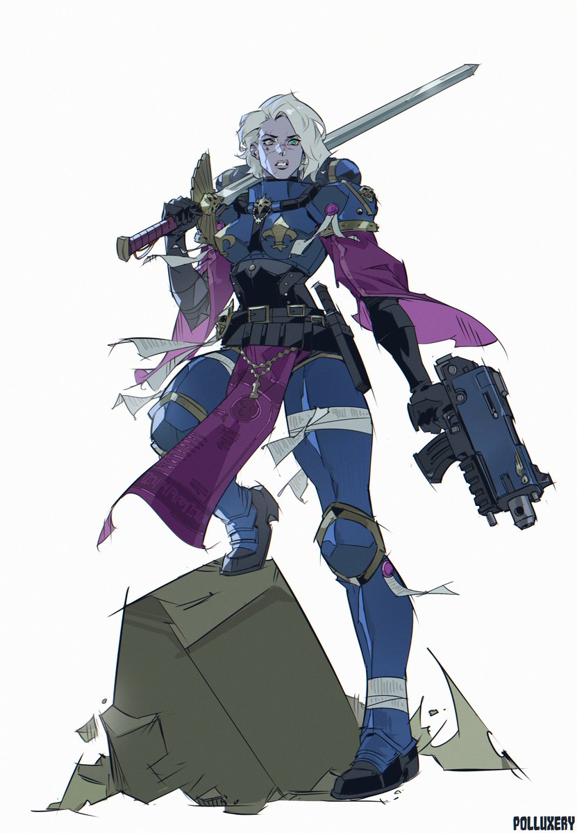 Polluxery's tweet image. Sister of battle commission