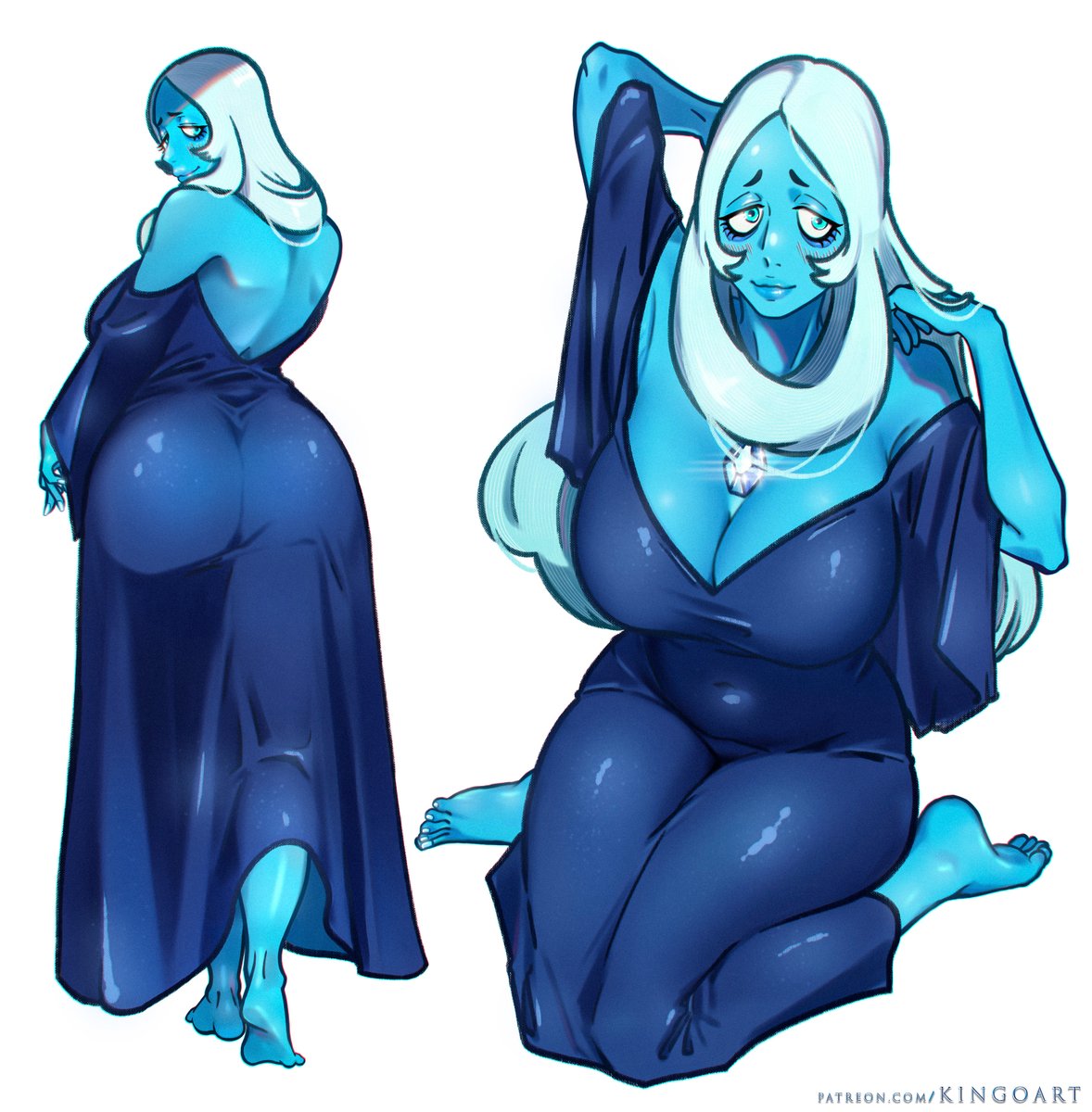 KingO_Art's tweet photo. blue diamond https://t.co/KbrHoXMc7o
