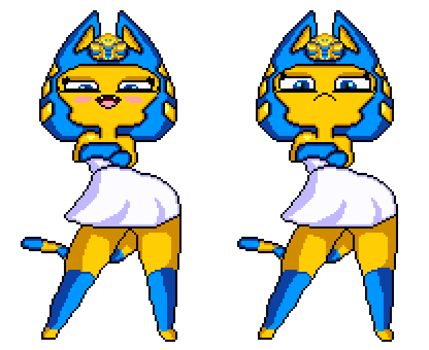 Just reuploading some pixel art

I need to fix up this. This was originally supposed to be replacing a pair of legs in a shitpost mod