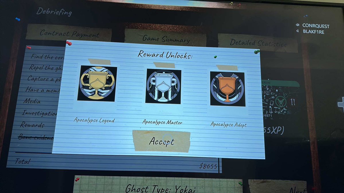 CallumBridger's tweet photo. @PlayPhasmo Can I get a shoutout for finally completing Apoc 1/2/3 and 100% completion of the game? 😂 https://t.co/ulRzpRnzbx