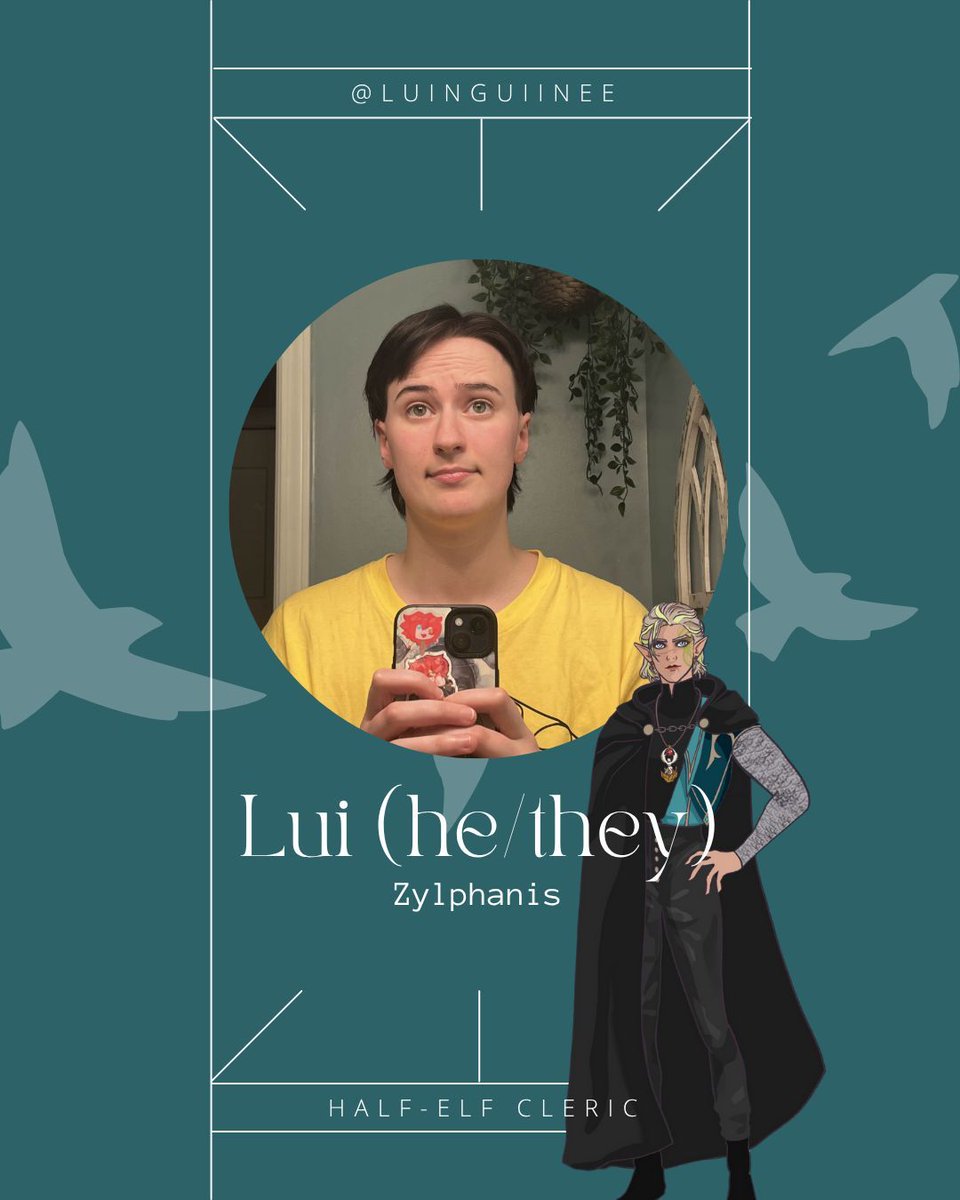 GoblinsnGirlies's tweet photo. Meet the players: Lui

❤️‍🔥 Hey hey, silly billies! I’m Lui, and I play Zylphanis Altmer in Goblins and Girlies!

You can find me here:
Twitch: @luinguinee

💕 Let’s have a silly billy time! 

#GoblinsAndGirlies #NewPodcast #PodcastLaunch #FantasyPodcast #DungeonsandDragons #DnD https://t.co/X2gwsfDV83