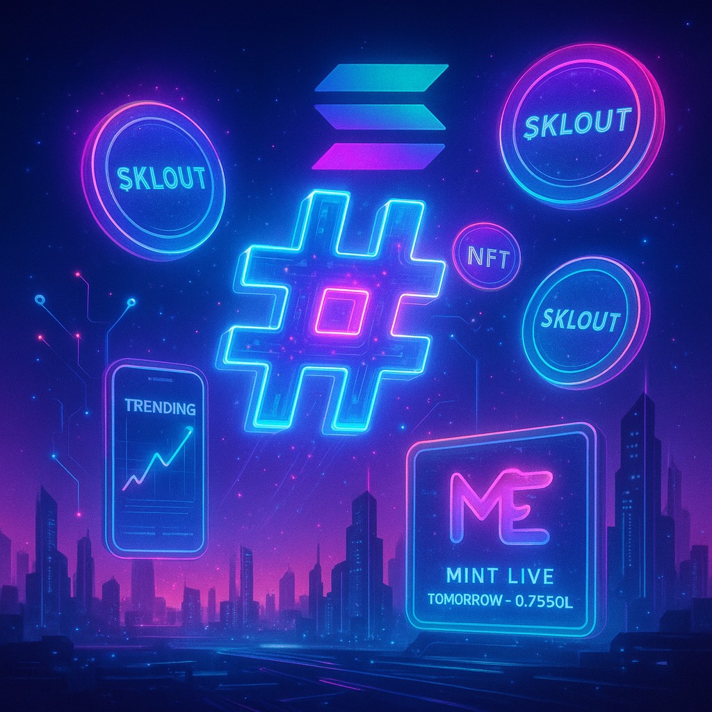 Web3Ezzy's tweet image. 🚀 $KLOUT is redefining social attention on Solana!
🔥 Turn trending X hashtags into tradable tokens & NFTs
💰 Bet on what’s trending and earn from viral moments
📱 Integrated with Solana Mobile dApp Store
🎯 Powered by Meteora + Wallchain
✨ Genesis Hashtags NFT Mint —…