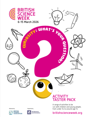 STEMHUB_SE's tweet image. Get ready for #BSW2026 (6–15 Mar) Get your FREE taster pack filled with fun, hands-on ideas for early years, #primary &amp;amp; #secondary learners. Theme: “Curiosity: what’s your question?”🔍Don’t wait, start exploring now! tinyurl.com/y5wvk48a #teachers @UKRI_News @ScienceWeekUK