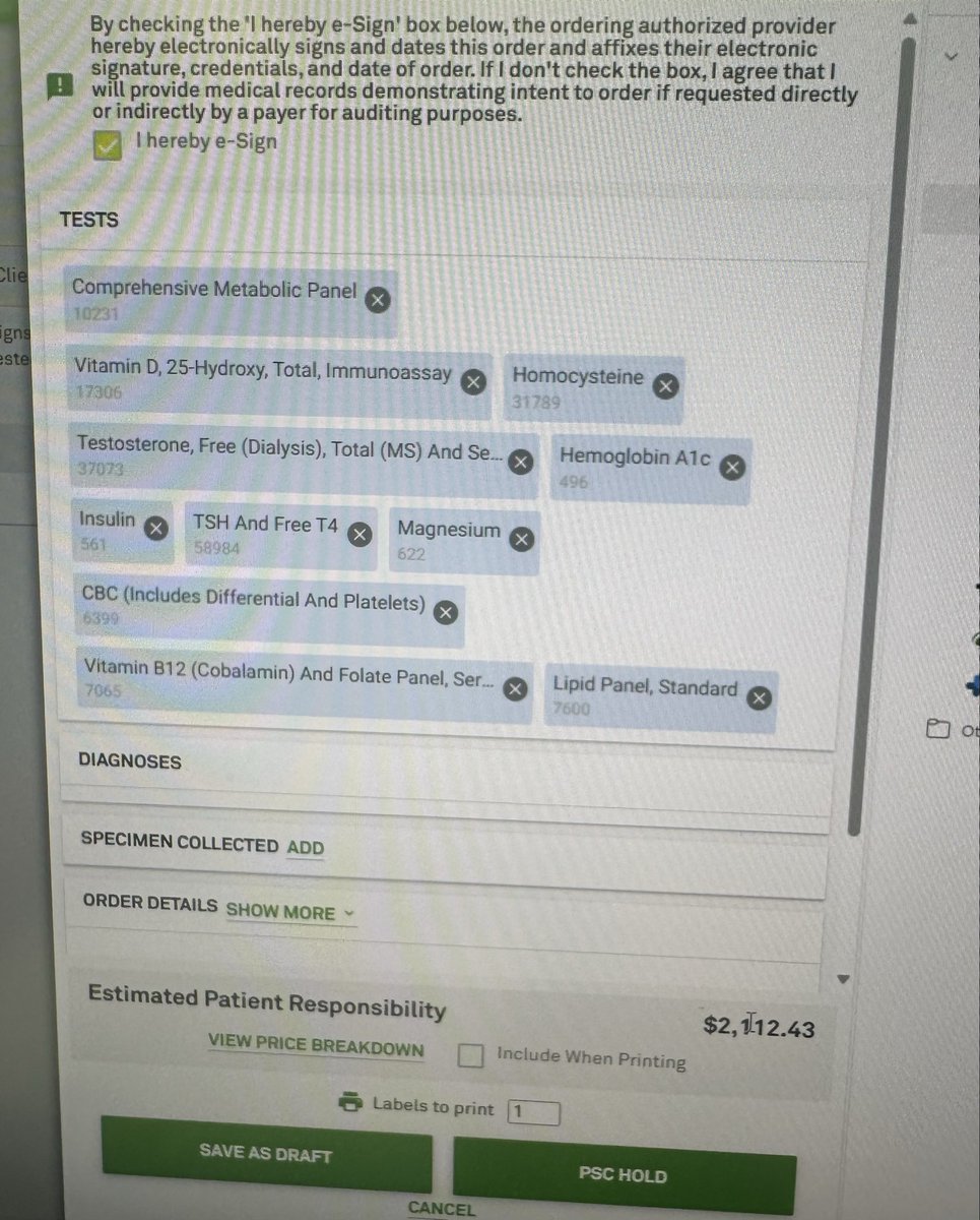 Steelmanmedical's tweet image. We should lower the cost of Healthcare….oh wait, Direct Primary Care is already doing that right now!

Here is this week’s example:
Comprehensive Male Lab Panel with us:
$120

Run those same labs at the same place through your “Really Good Insurance” and boom 💥 it’s $2100.…