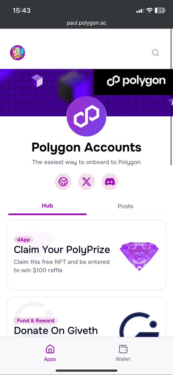 Blazetbf's tweet image. Starting fresh in web3 hits different when it takes 30 seconds like fr 

No seed phrases.
No chrome extensions.
No panic of did I copy that right?

Just email → click → boom, you’re in.

Guys, I just made a new Polygon Account on Polygon.ac, claimed my #PolyPrize2…